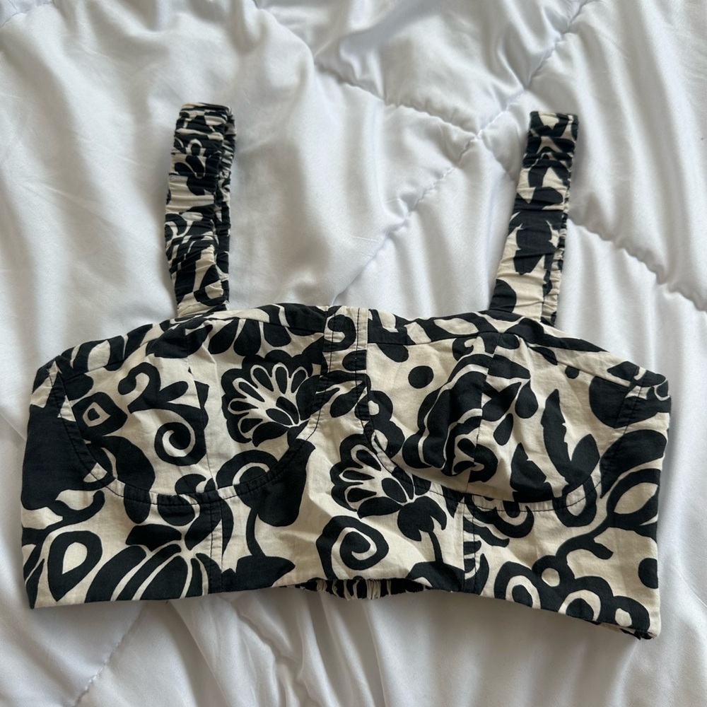 MANGO crop top bralette